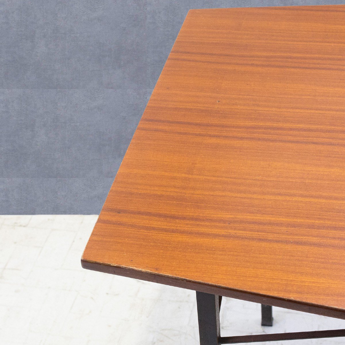 Table Avec Plateau En Bois, Années 1950-photo-3