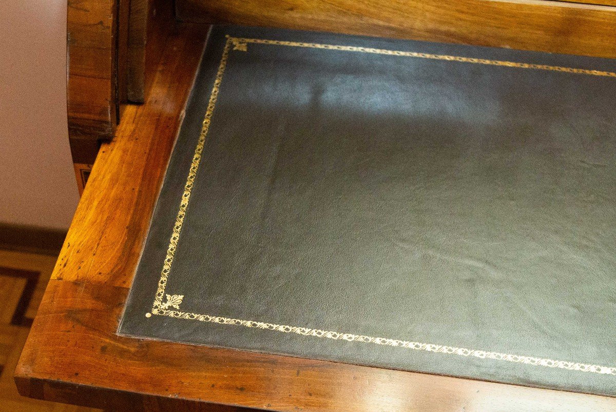 Commode à Abattant En Noyer Avec Incrustations, Louis XVI, XVIIIe Siècle-photo-1