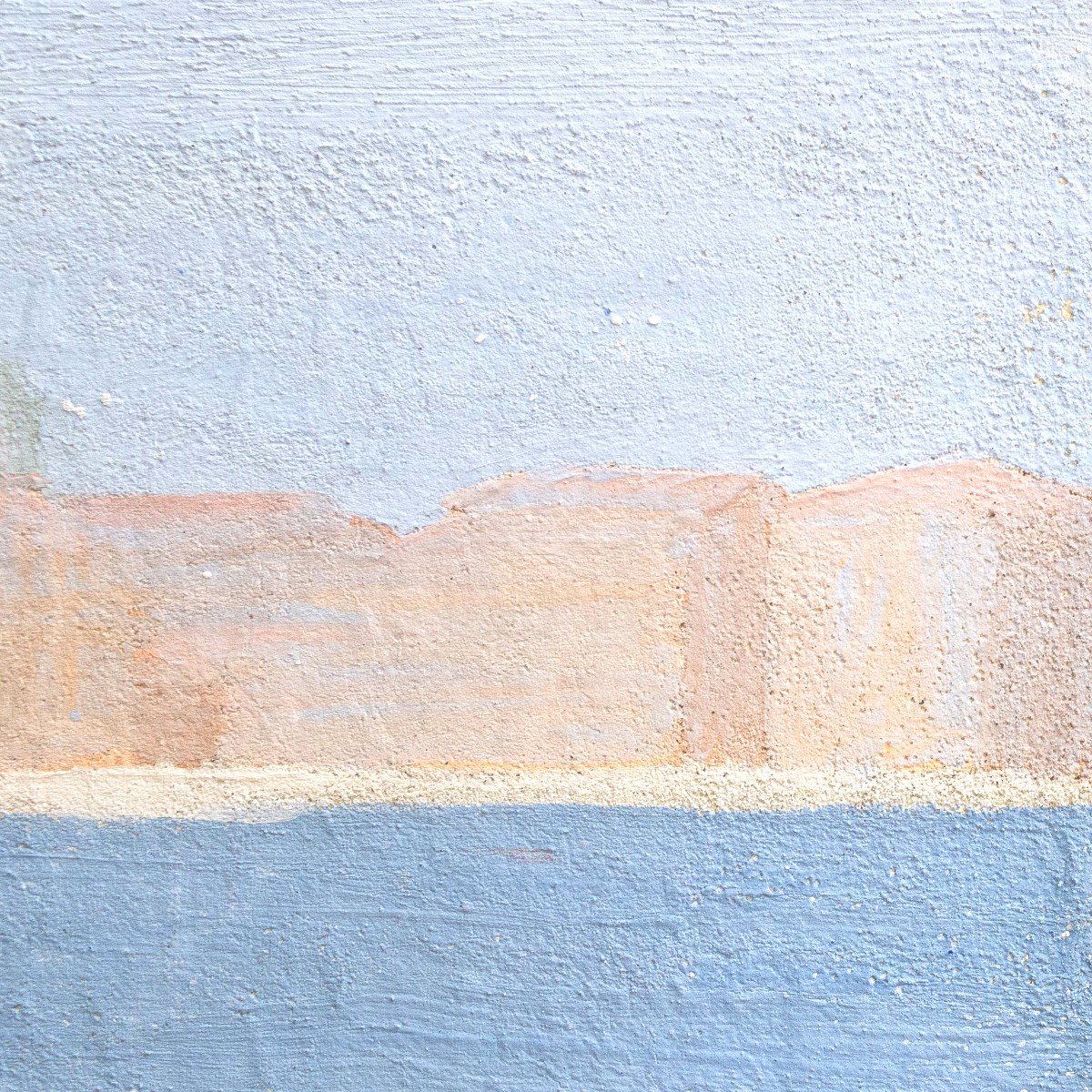 Fresco (oil) On Canvas, By Franco Beraldo, "still Life In Landscape," Signed, 1986-photo-3