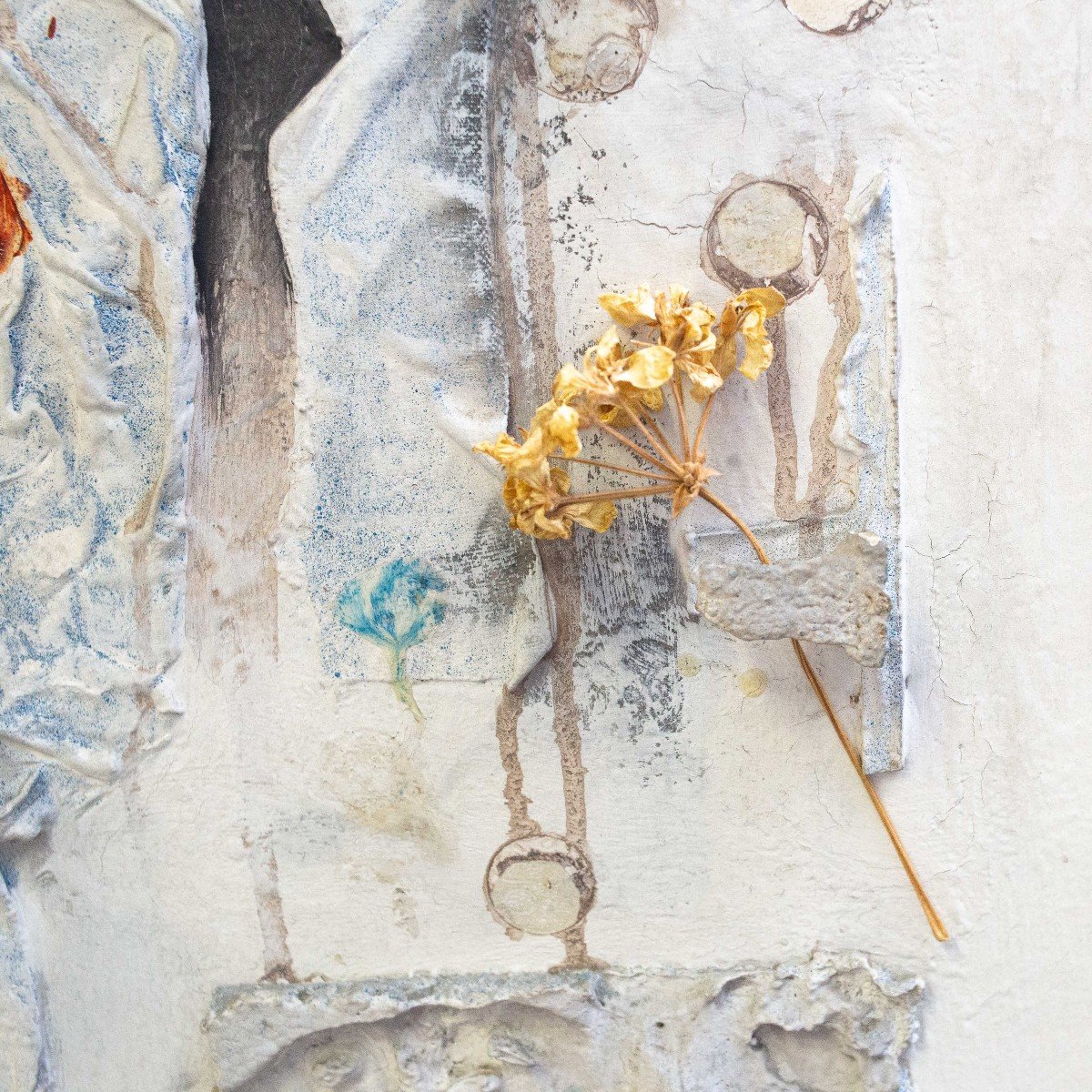 Technique Mixte Sur Toile, De Giancarlo Cori, "prière Sur La Tombe d'Un Gangster De l'Espace", -photo-3