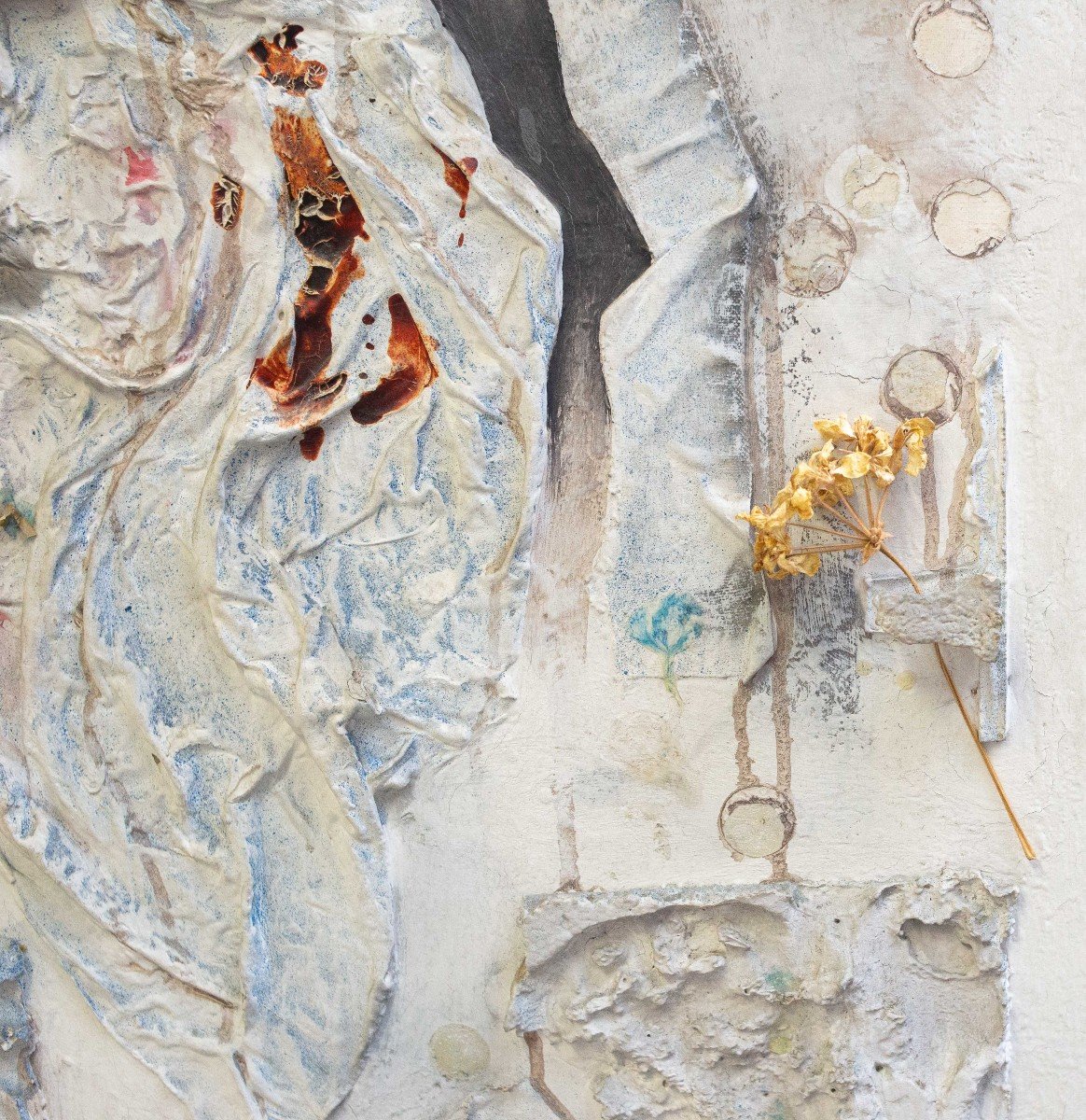 Technique Mixte Sur Toile, De Giancarlo Cori, "prière Sur La Tombe d'Un Gangster De l'Espace", -photo-4