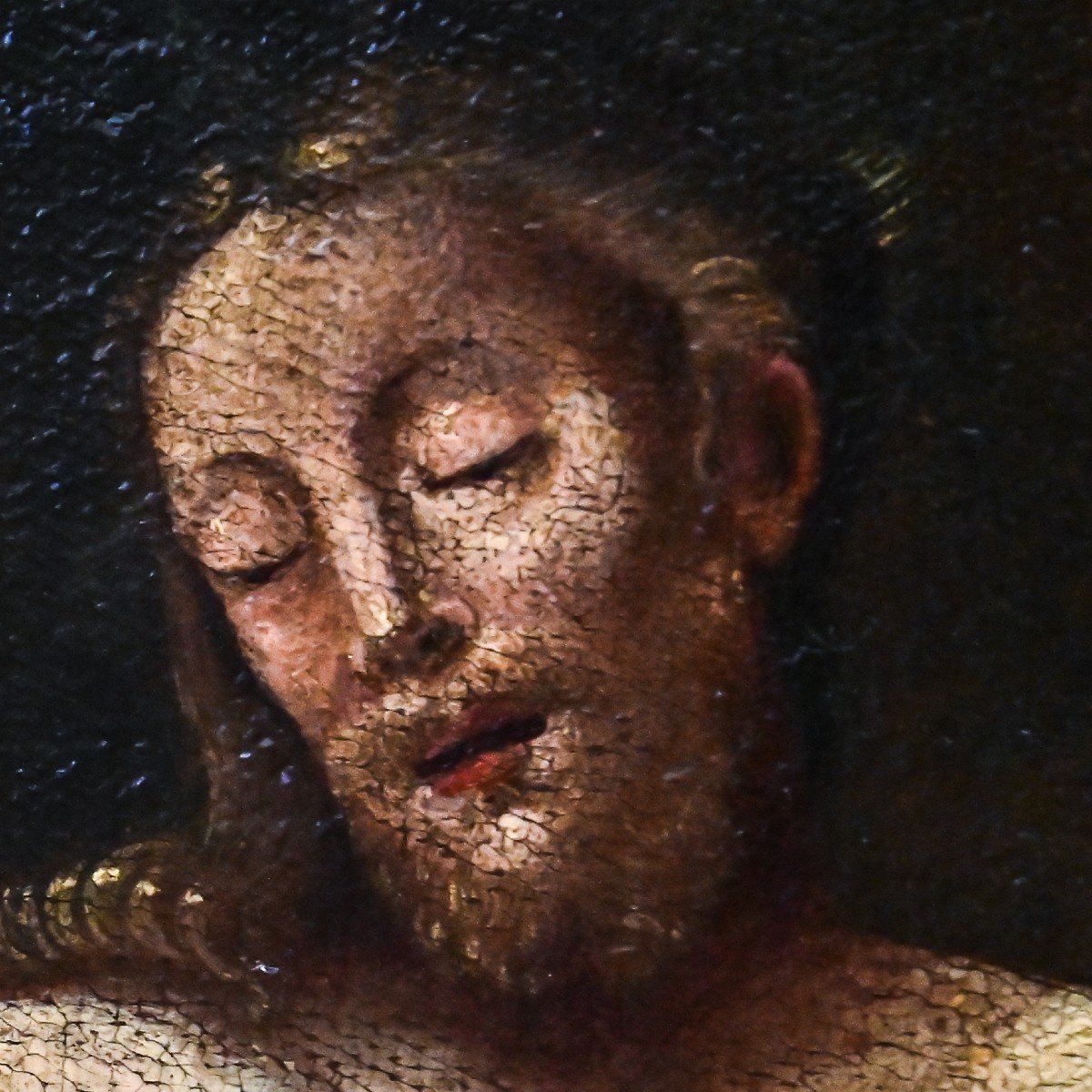Peinture Du 17e Siècle, 'la Flagellation Du Christ'-photo-7