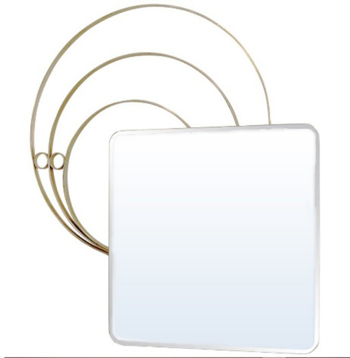 Brass Mirror From The 1960s, Attributed To Luciano Frigerio (1928-1999).