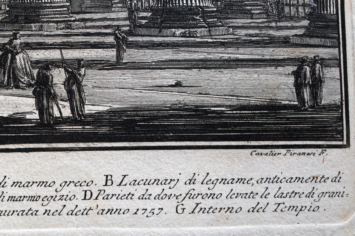 Piranesi Giovanni Battista, "internal View Of The Pronaos Of The Pantheon, 1769-photo-4