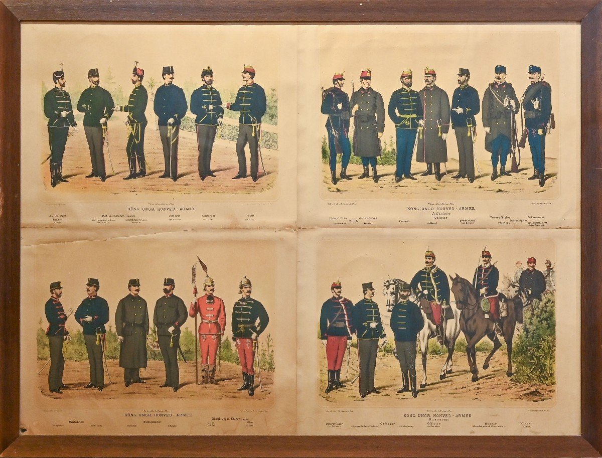 The Military Uniforms, Color Lithographic Prints, Early 1900s-photo-1