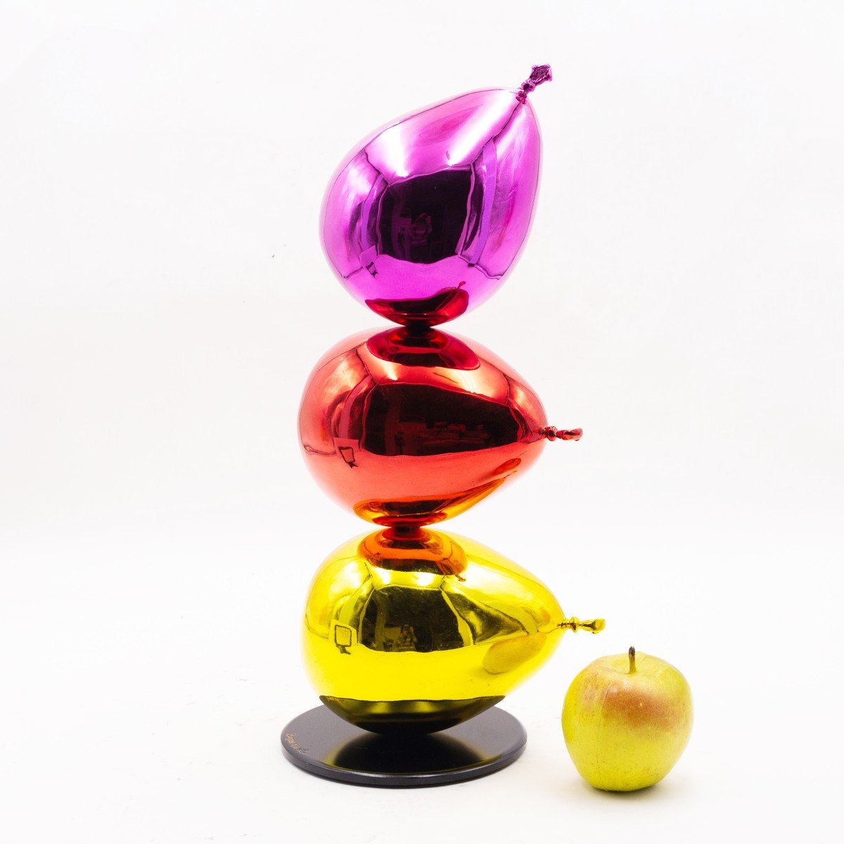 Philippe Berry, Sculpture En Bronze Et Argent Coloré, "ballons De Foire", éd. 8 Exemplaires-photo-2