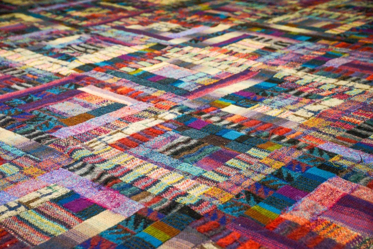 Large Saporiti Rug/ Tapestry For Ottavio Missoni, 1980s-photo-4