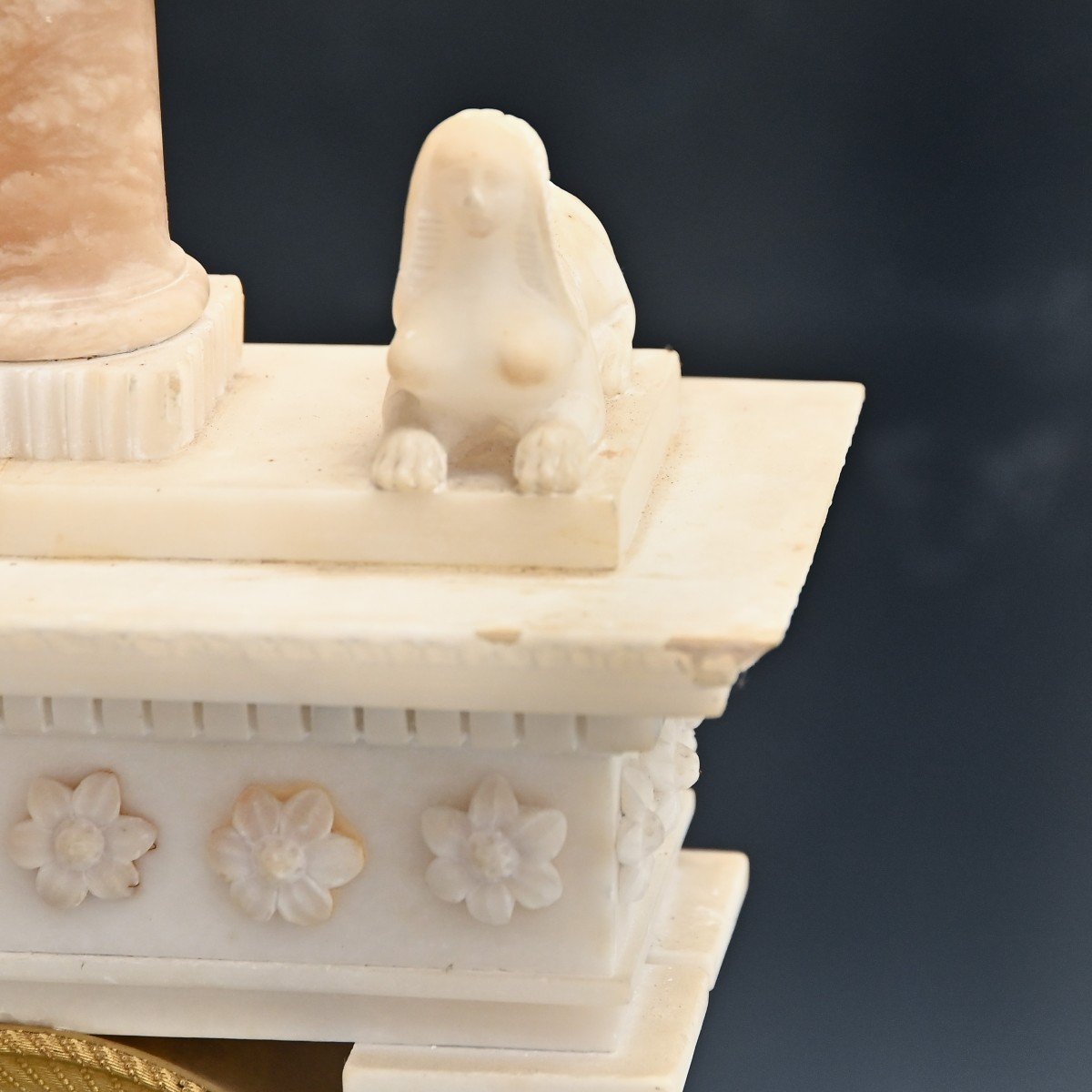 Pendule En Marbre Blanc, Style Louis XVI, 1830/1850-photo-4