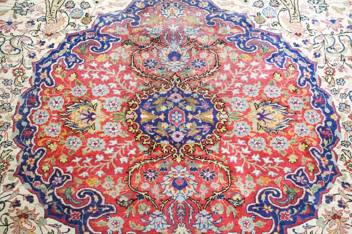 Large Tabriz Rug, Wool And Cotton, 1930s-40s-photo-4
