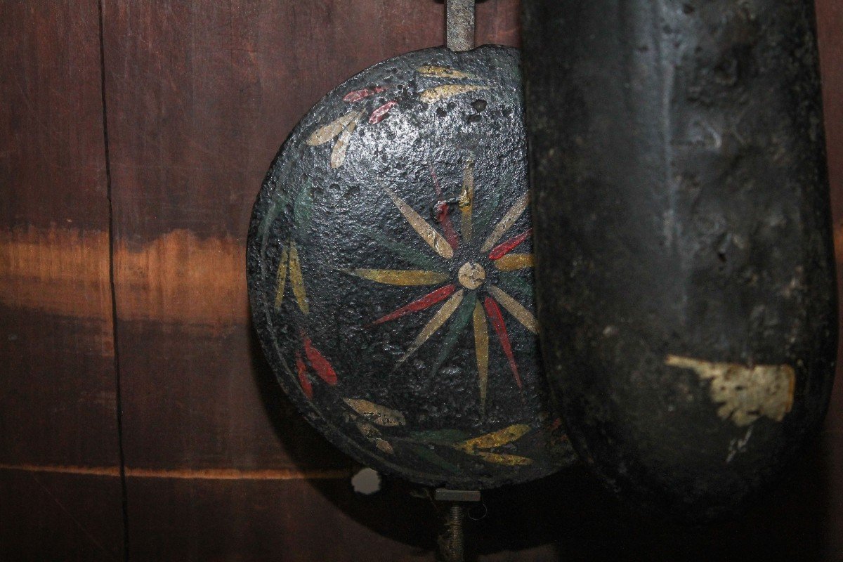 Large And Beautiful George III Style Mahogany Clock, Late 1700s Early 1800s.-photo-4