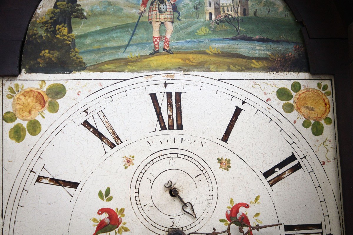 Horloge à Tour En Acajou De George III, Fin Du XVIIIe Siècle-photo-1
