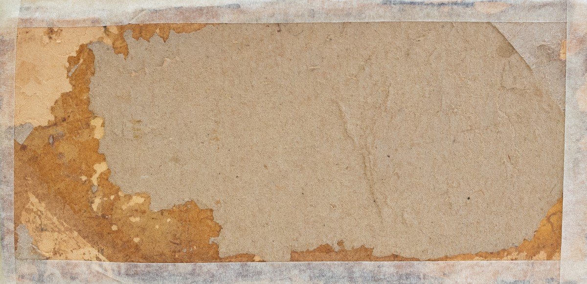 Carlo Follini "Paysage", huile sur carton, signée, Début du 20e siècle-photo-4