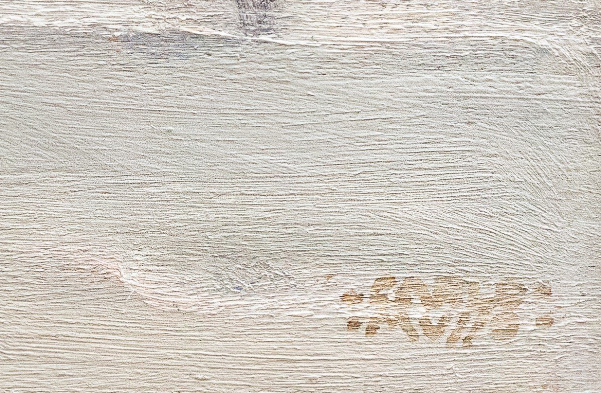 Carlo Musso, "la Thuille", Huile Sur Panneau, époque 20e Siècle-photo-4