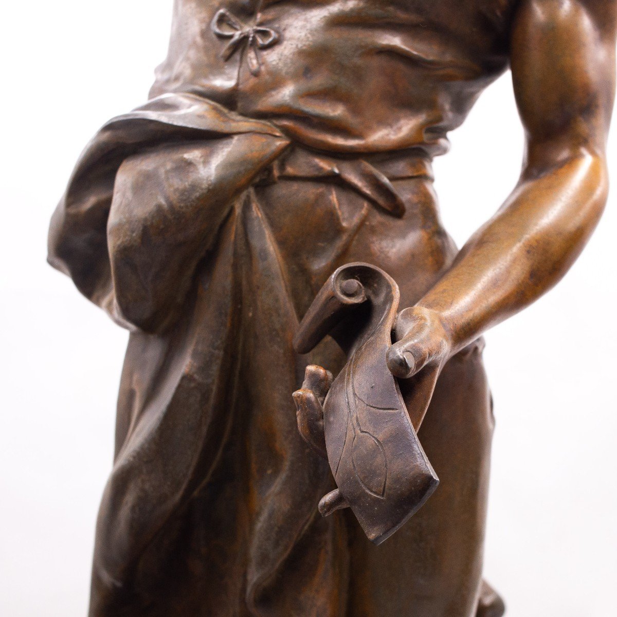 “le Forgeron” By Henri Etienne Dumaige, Late 19th Century. -photo-2