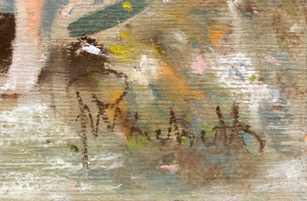 Francesco Paolo Michetti, "la Pastorella", Pastel Sur Papier, Signé, Fin 19e Siècle-photo-5