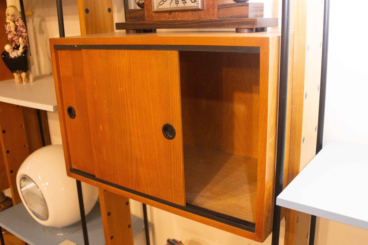 Bibliothèque Modulaire Design Vintage ,italie, Années 1960-photo-4
