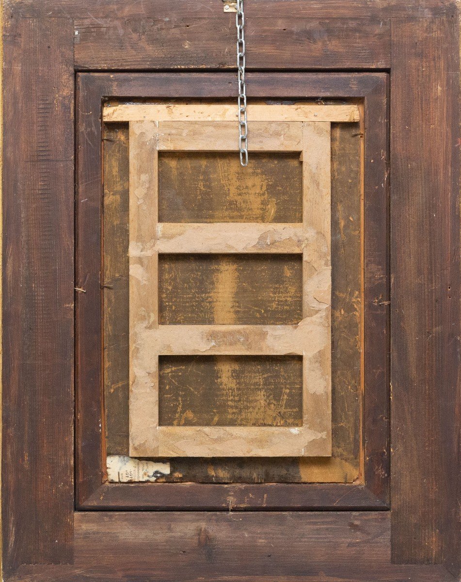 Lorenzo Delleani, “arab Scene,” Oil On Panel, 1889-photo-4