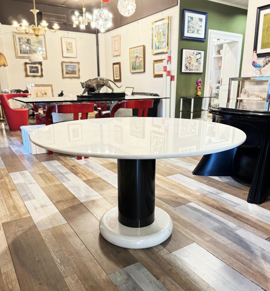Table Mod. Loto Rosso, Par Ettore Sottsass par Poltronova, Années 1960