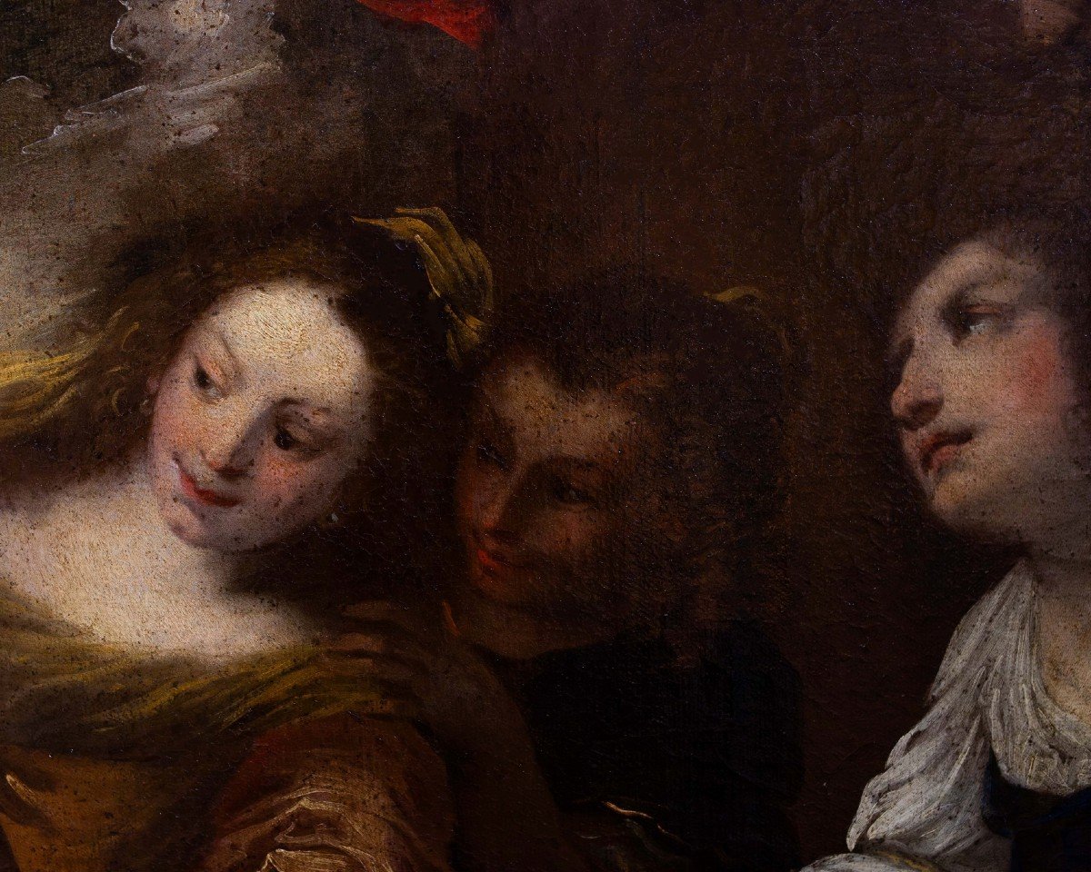 “the Sorceress Circe,” Genoese School, Oil On Canvas, Epoch 17th Century.-photo-2