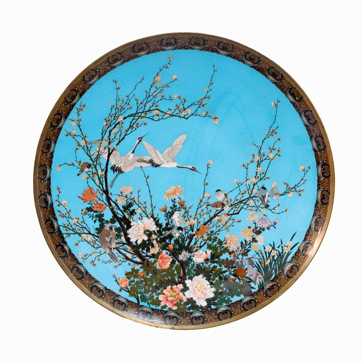 Large “japan” Cloisonné Dish, Mid-19th Century
