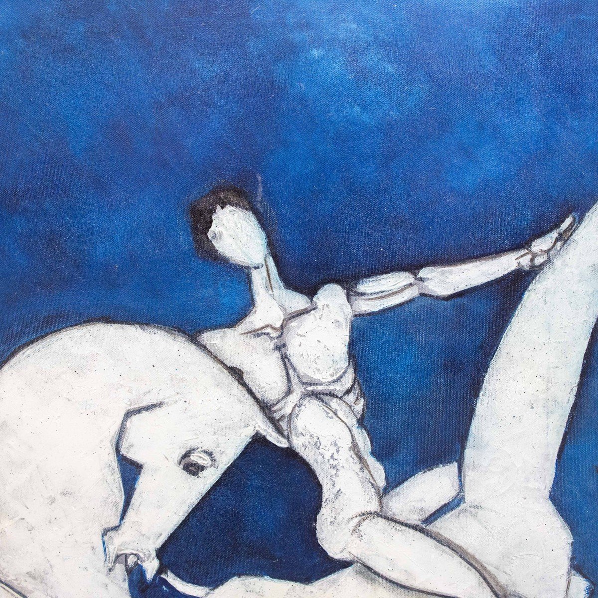 Bruno Landi, “the Great Battle,” Oil On Canvas, 2003-photo-6