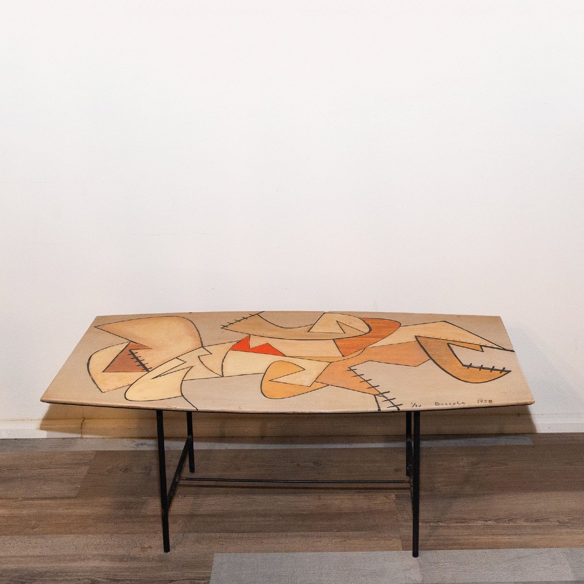 Table Basse, Par Angelo Bozzola, 1/20, Signée,1958 -photo-2