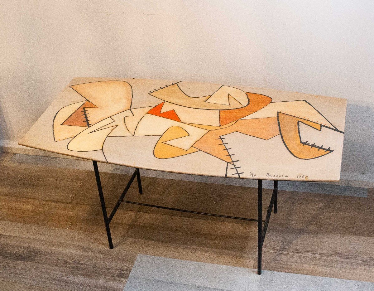 Table Basse, Par Angelo Bozzola, 1/20, Signée,1958 -photo-5