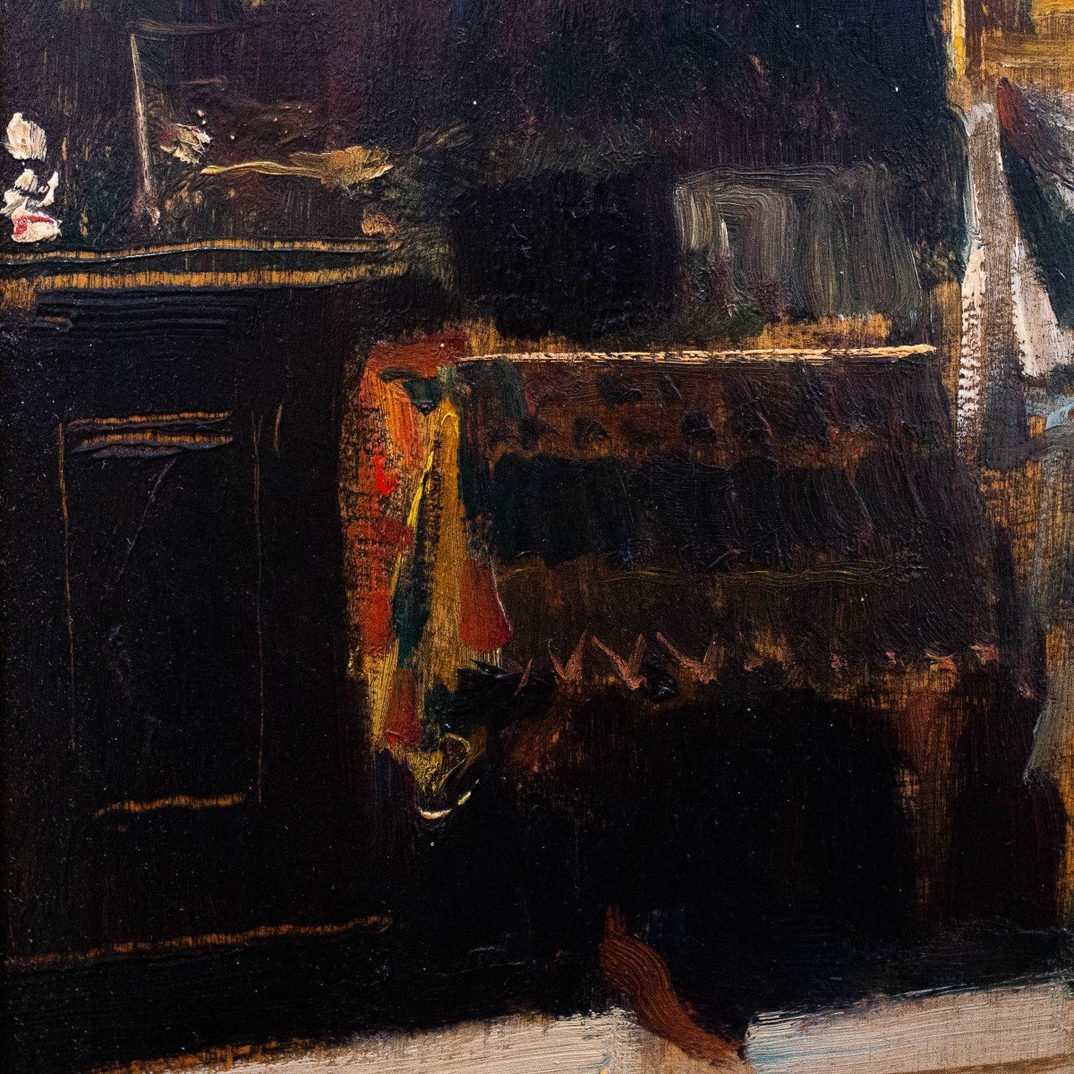 Lorenzo Delleani, "sul Cavalletto", Oil On Panel, Signed, 1892-photo-6