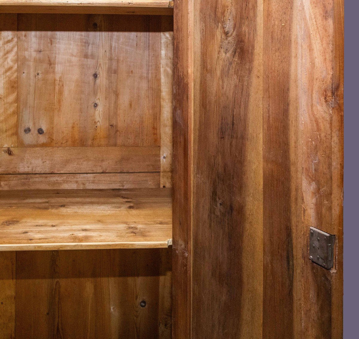 Cherry And Walnut Closet, Late 19th Early 20th Century.-photo-7