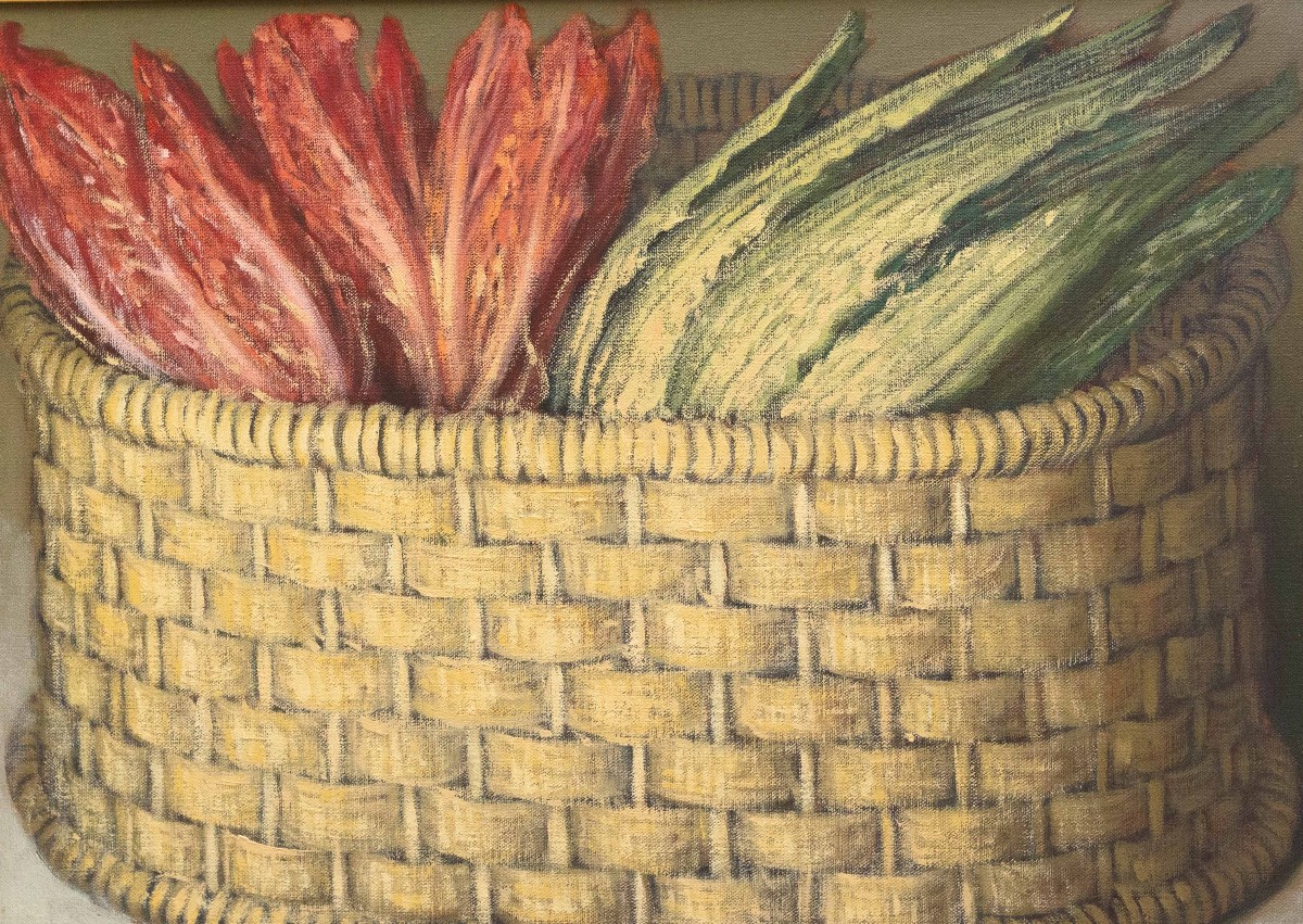 Fabio Aguzzi, « Radicchio Et Chou », Huile Sur Toile, Signée, époque 1900-photo-4