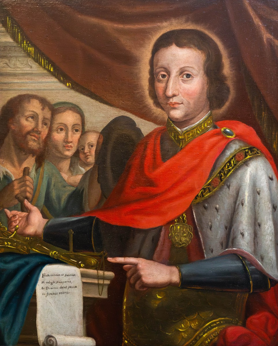 Bienheureux Amadeus IX De Savoie, Huile Sur Toile, Début Du XVIIIe Siècle 