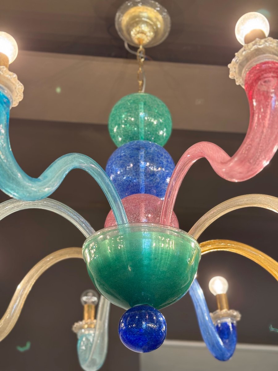 Lustre En Verre De Murano De Style Gio Ponti, époque 20e Siècle-photo-5