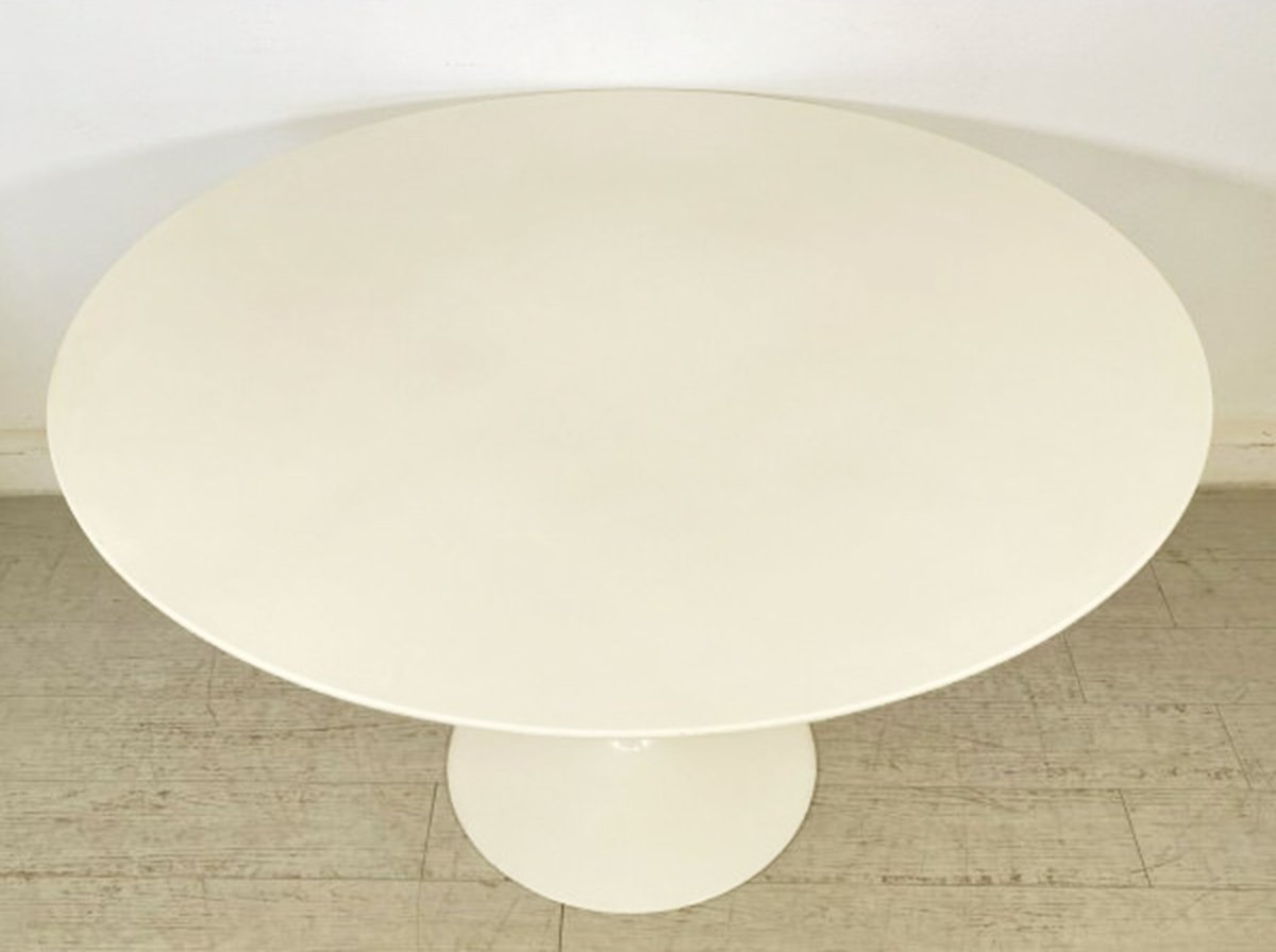 Table Ronde Knoll Tulip, Collection Eero Saarinen, 20e Siècle-photo-2