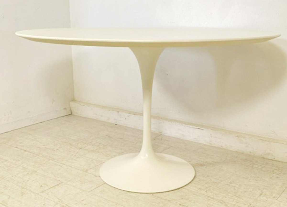 Table Ronde Knoll Tulip, Collection Eero Saarinen, 20e Siècle-photo-2