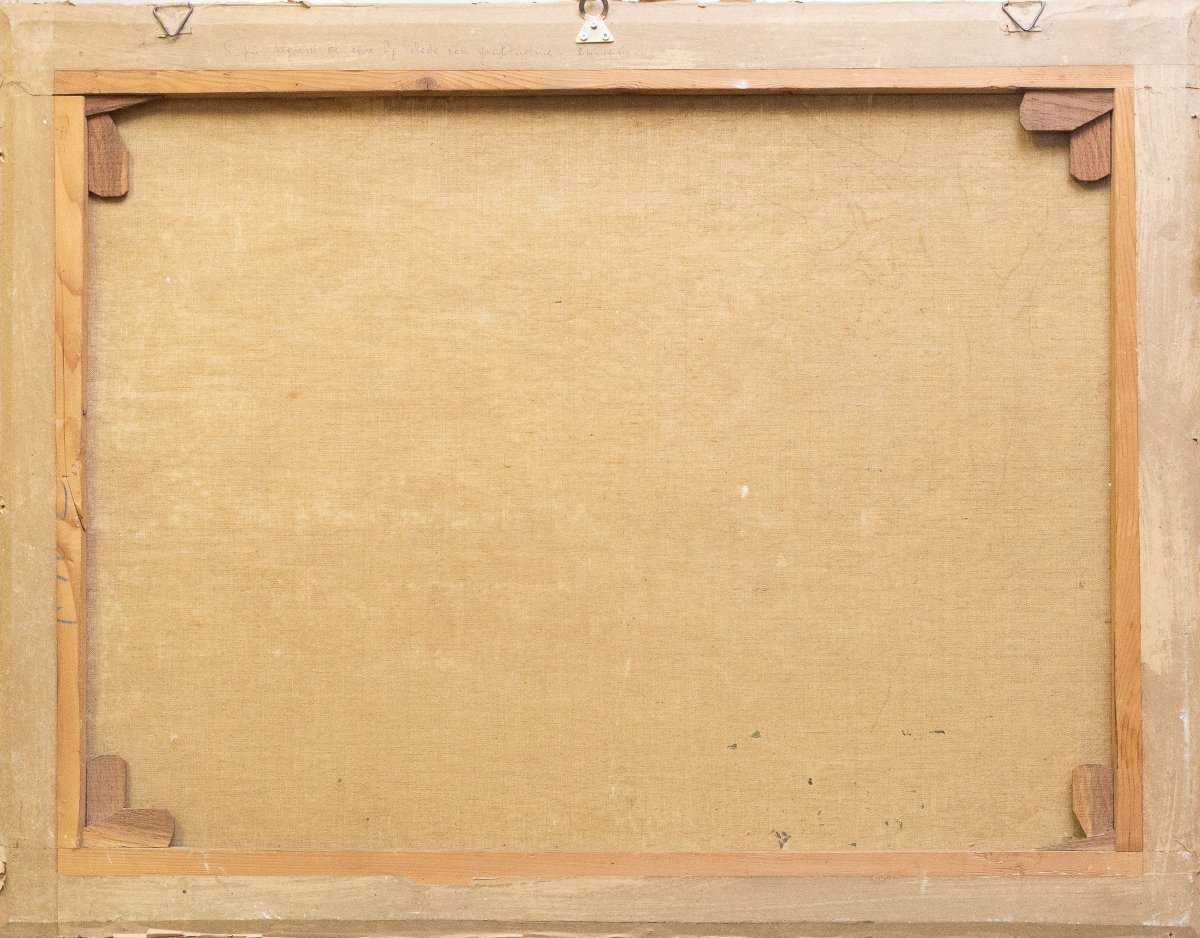 Leonardo Roda, « Nomades », Huile Sur Toile, Signée, Début Du XXe Siècle-photo-4