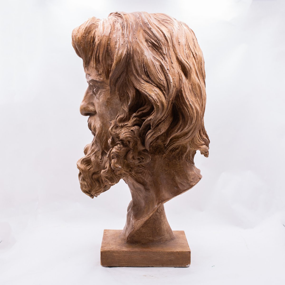 Sculpture en plâtre peint "Sandrun", époque 20e siècle-photo-2