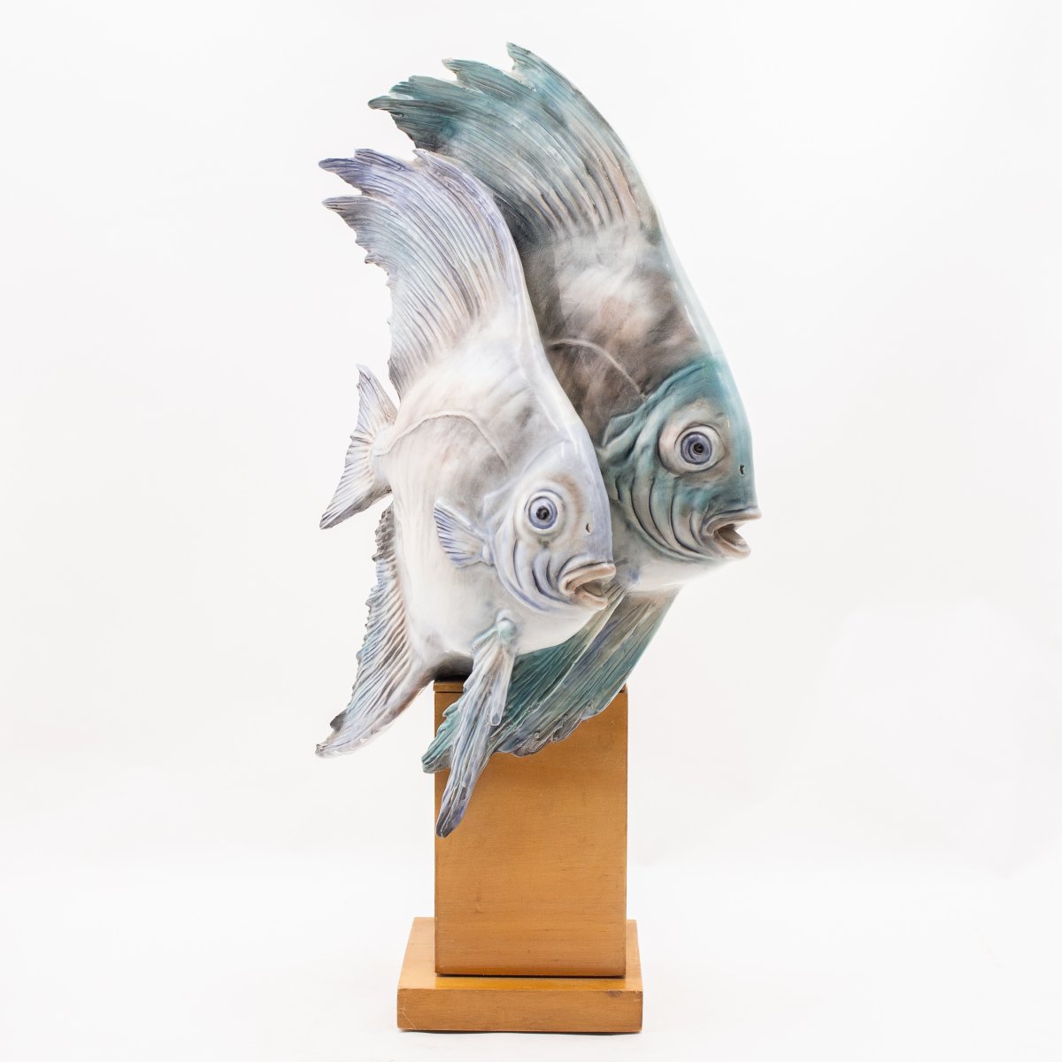 Manifattura Cacciapuoti, « Poissons tropicaux », signé, années 1930-photo-3