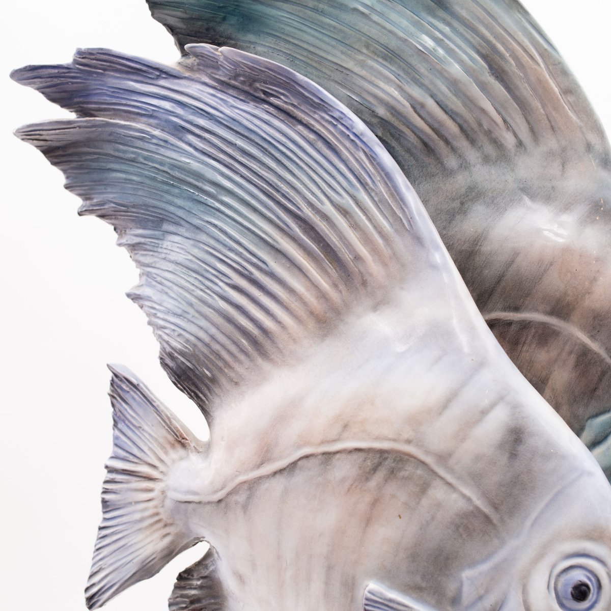 Manifattura Cacciapuoti, « Poissons tropicaux », signé, années 1930-photo-3
