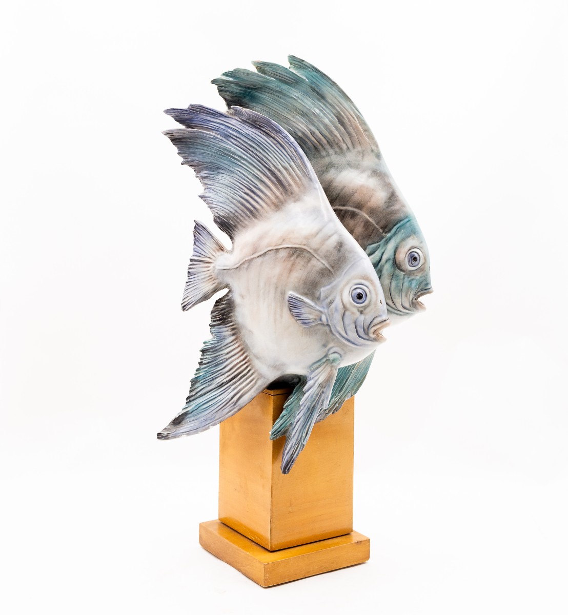Manifattura Cacciapuoti, « Poissons tropicaux », signé, années 1930