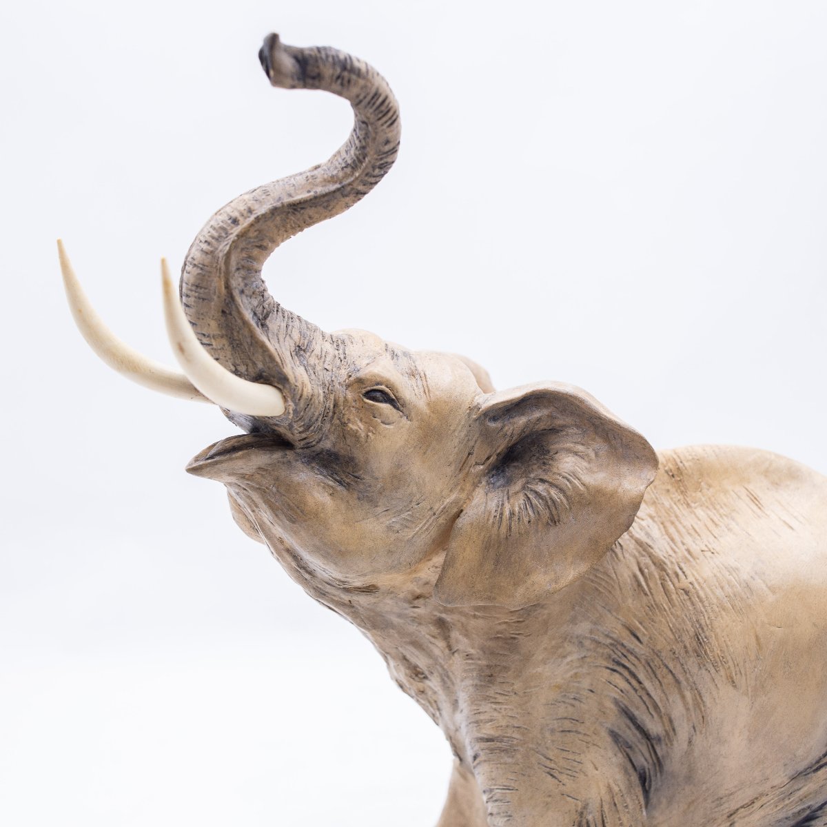 Cacciapuoti, “elephant,” Terracotta Sculpture, Signed, 1940s-photo-1