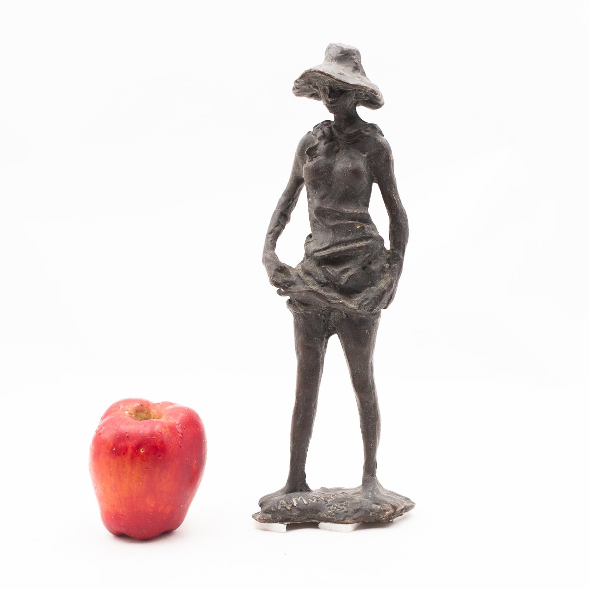 Augusto Murer, « Mondina », bronze patiné, signé sur le socle, 1975-photo-1