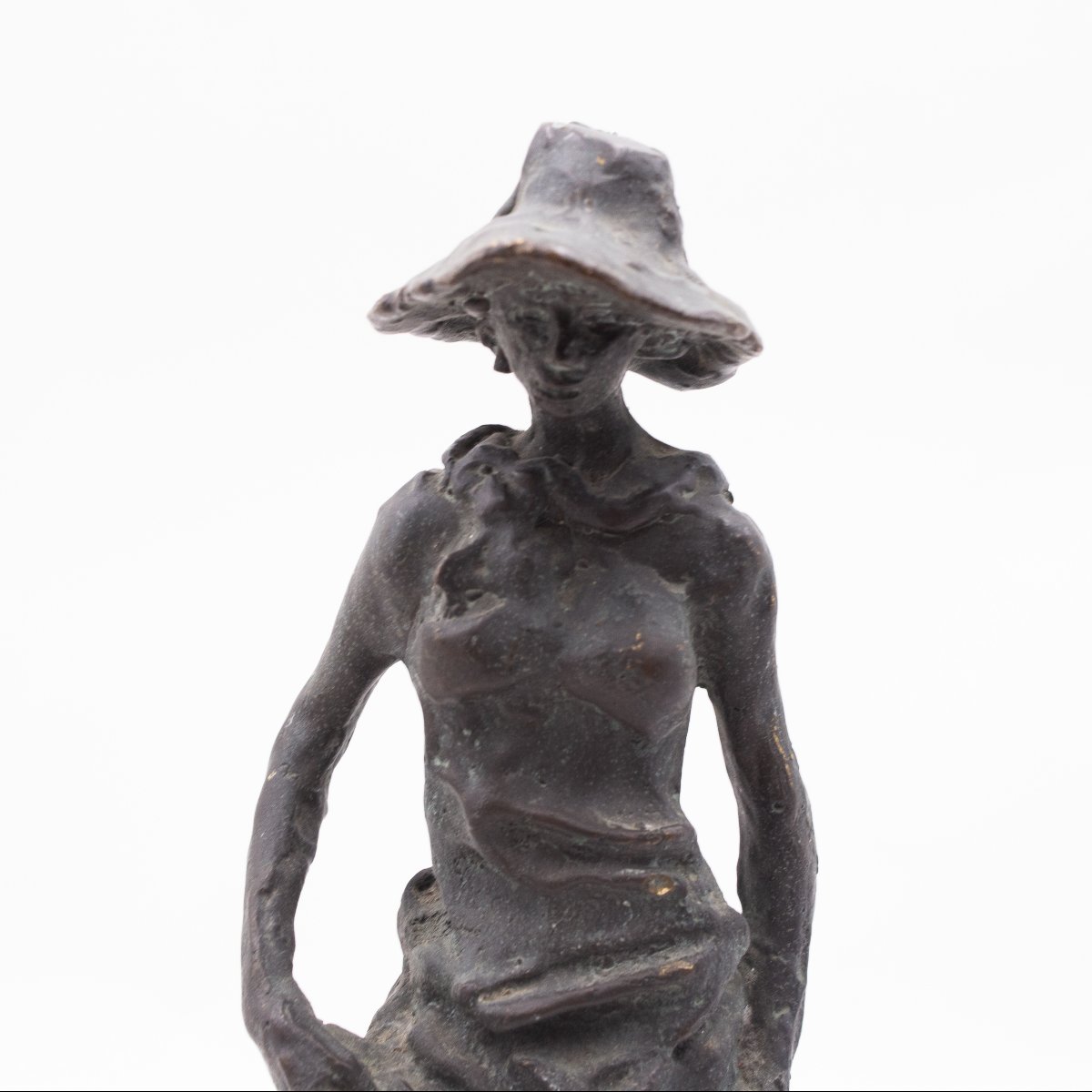 Augusto Murer, « Mondina », bronze patiné, signé sur le socle, 1975-photo-3