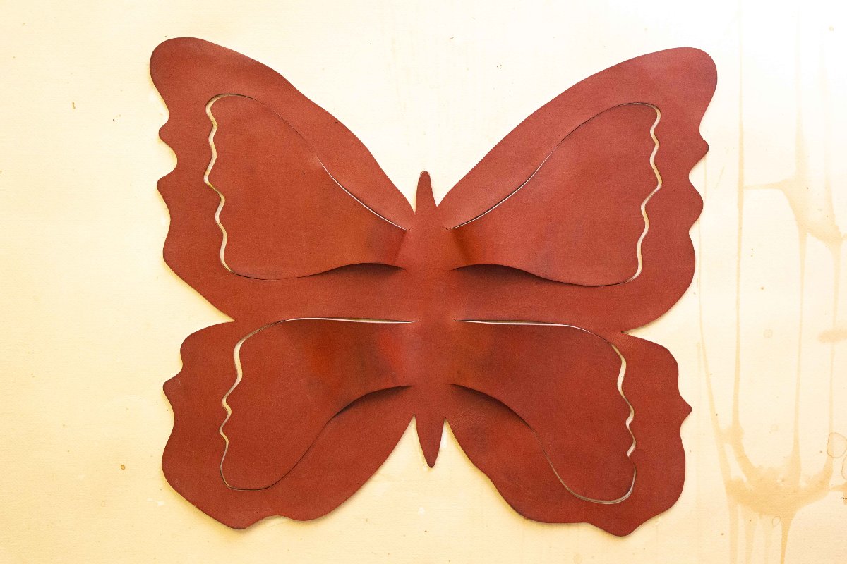 Mario Ceroli, “butterfly,” Linoleum On Paper, Print Run 99, 1970-photo-1