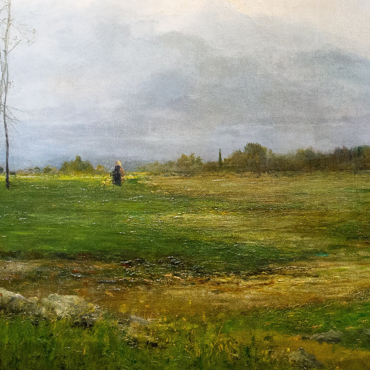 Emilia Ferrettini Rossotti, “between Lights And Clouds,” Oil On Canvas, Signed, 1897-photo-1