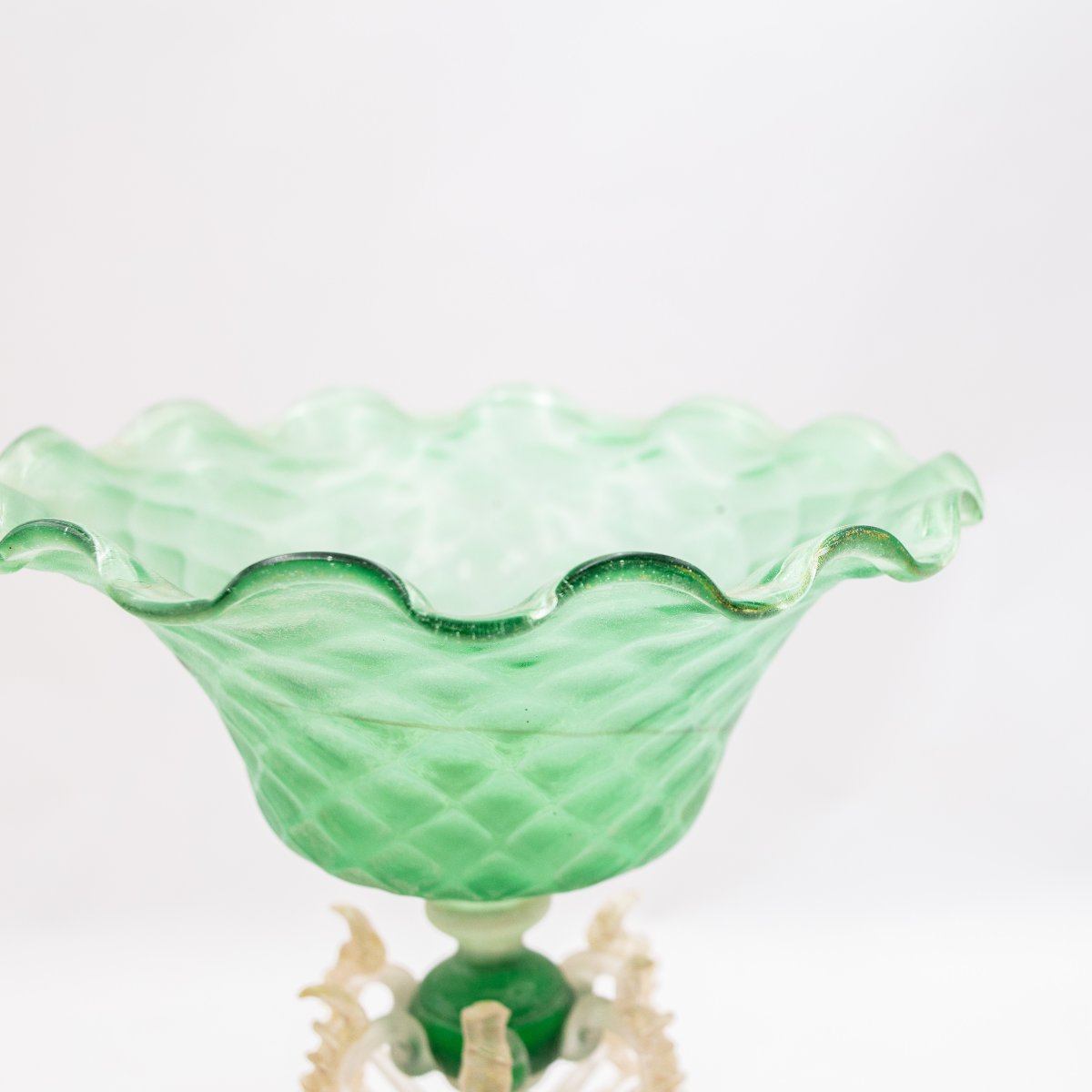 Paire de coupes en verre de Murano, époque début du 20e siècle-photo-3