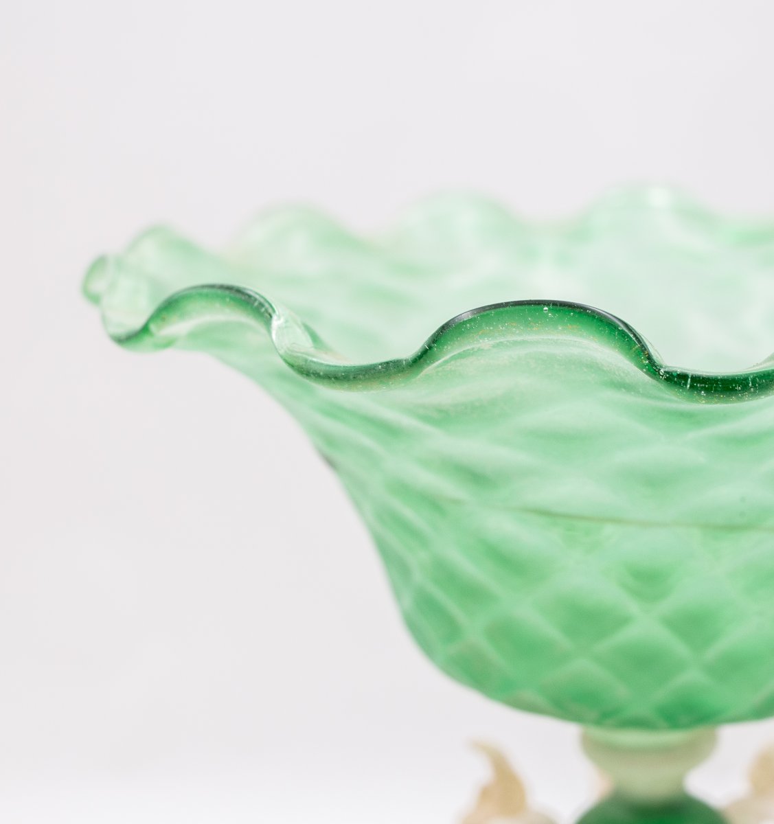 Paire de coupes en verre de Murano, époque début du 20e siècle-photo-4