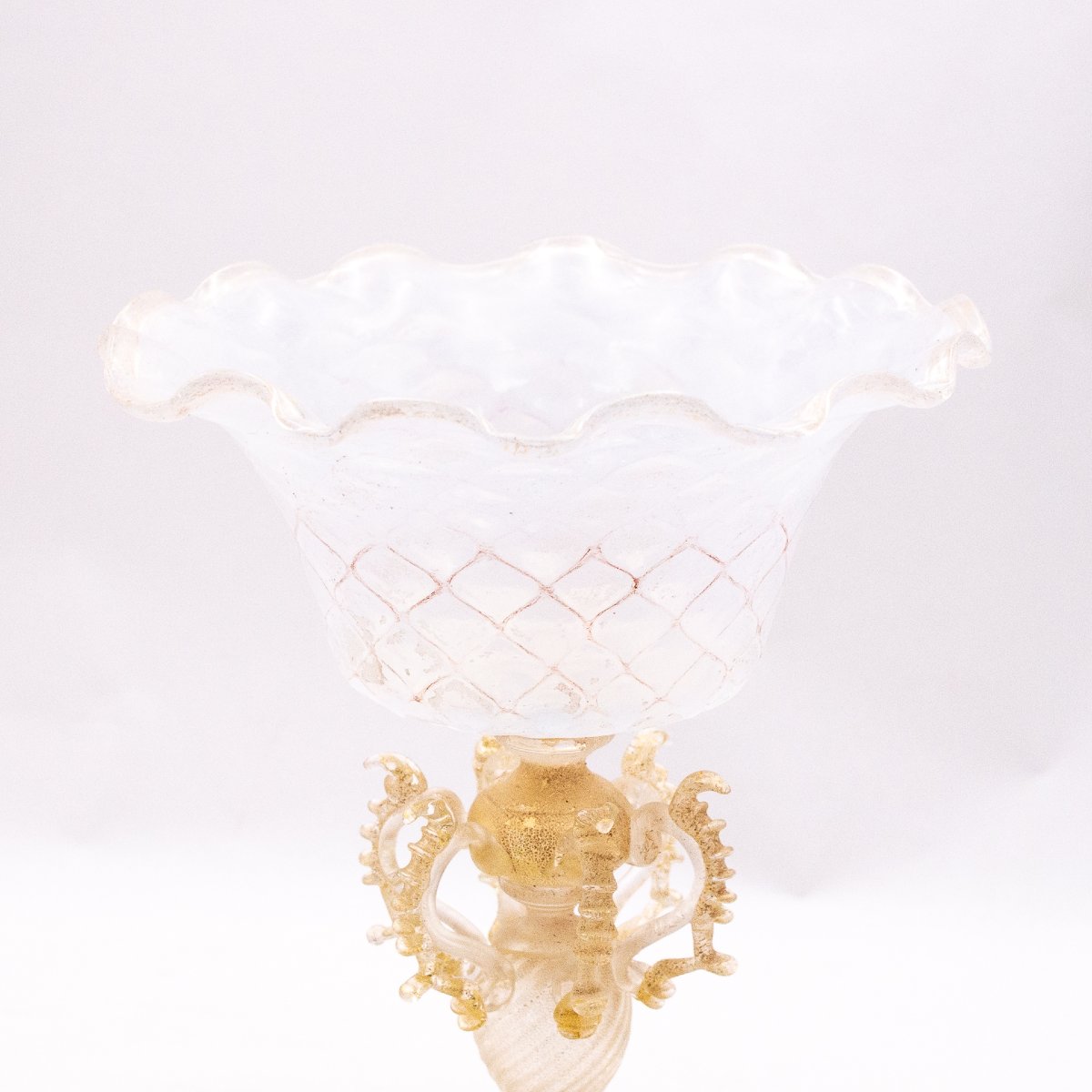 Paire de coupes en verre de Murano, époque début du 20e siècle-photo-6