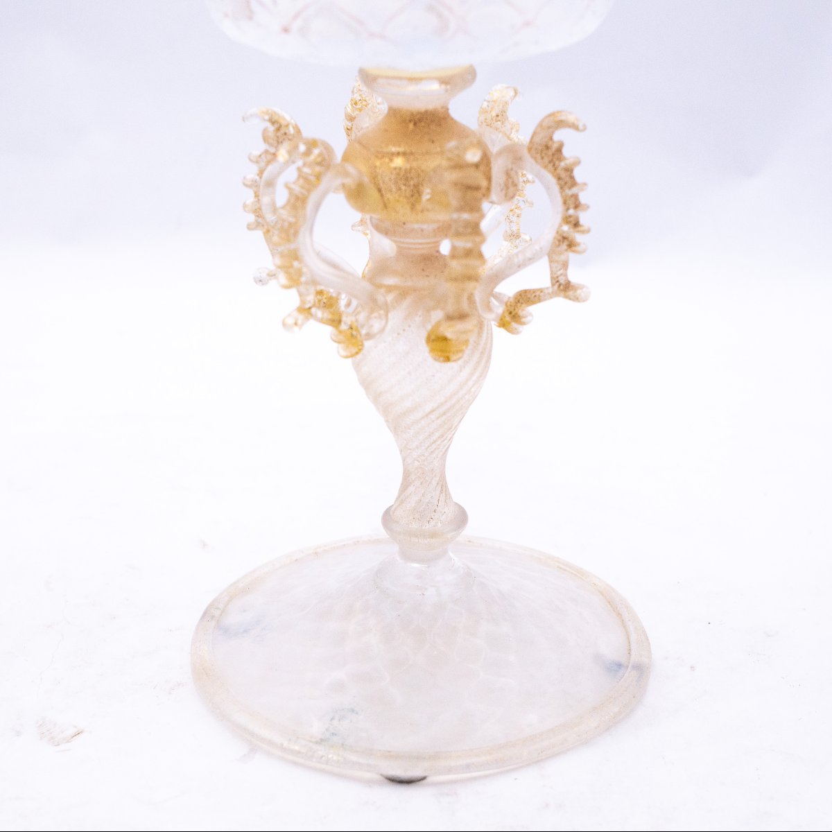 Paire de coupes en verre de Murano, époque début du 20e siècle-photo-7