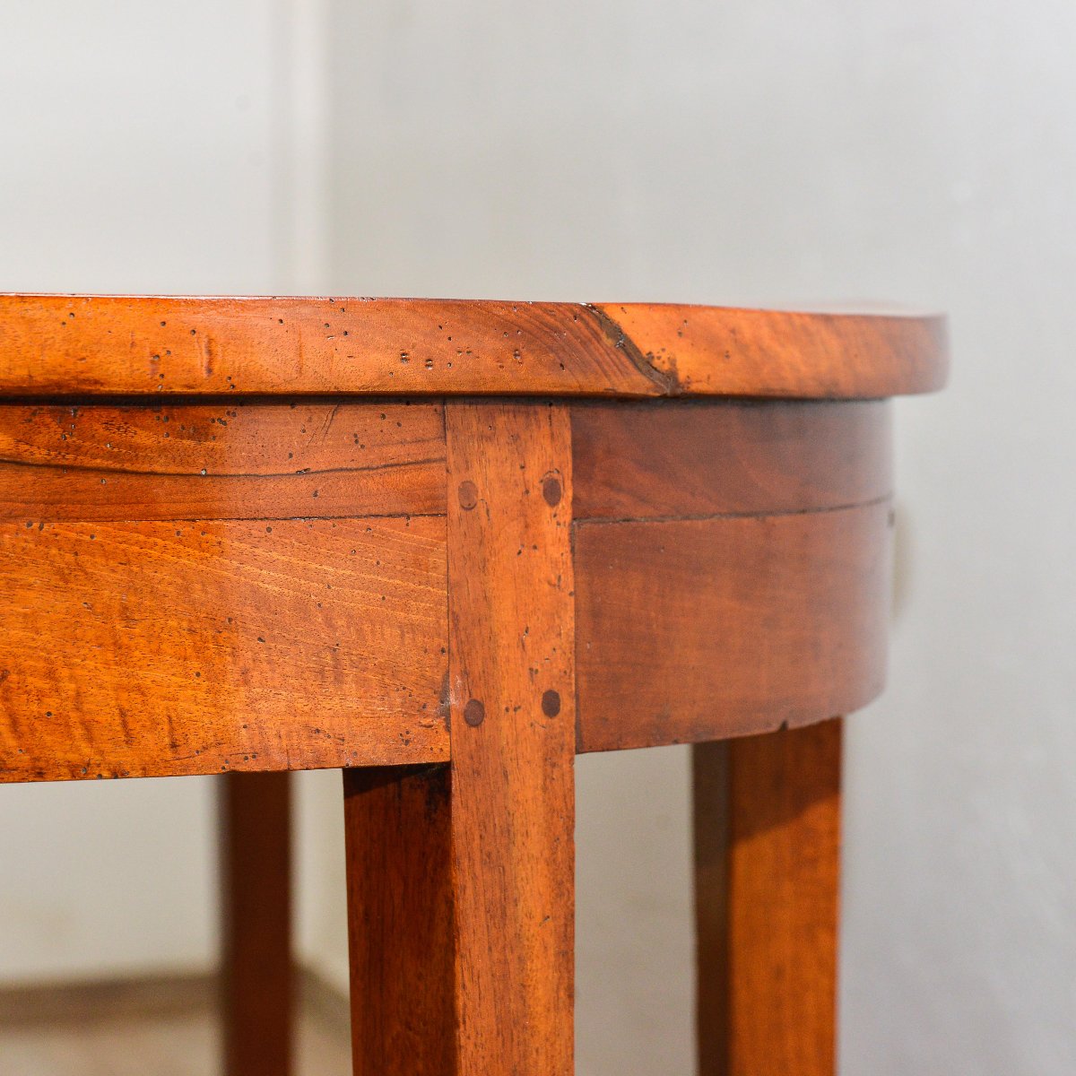 Table ovale en noyer, Début du 19ème siècle-photo-4