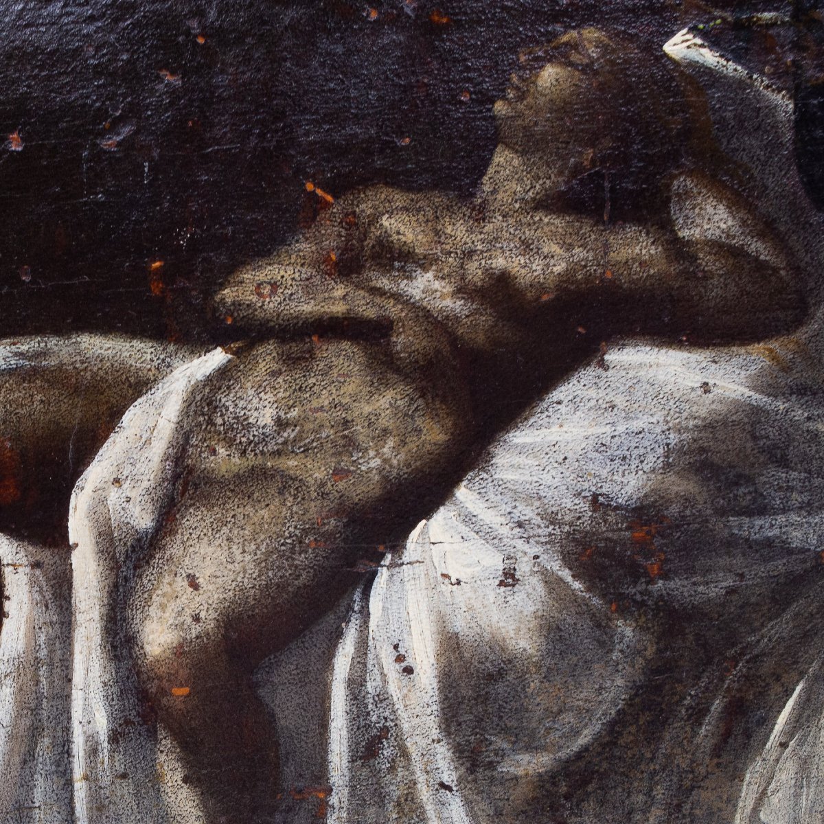 Mary Magdalene Sleeping, Oil On Panel, 17th Century Era-photo-4